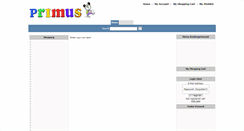 Desktop Screenshot of primus-versand.de