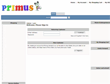 Tablet Screenshot of primus-versand.de